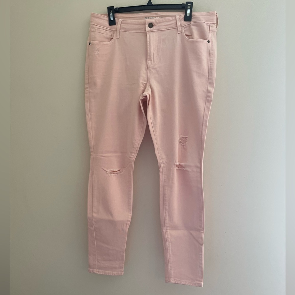 Old Navy Women's Light Pink Skinny Jeans